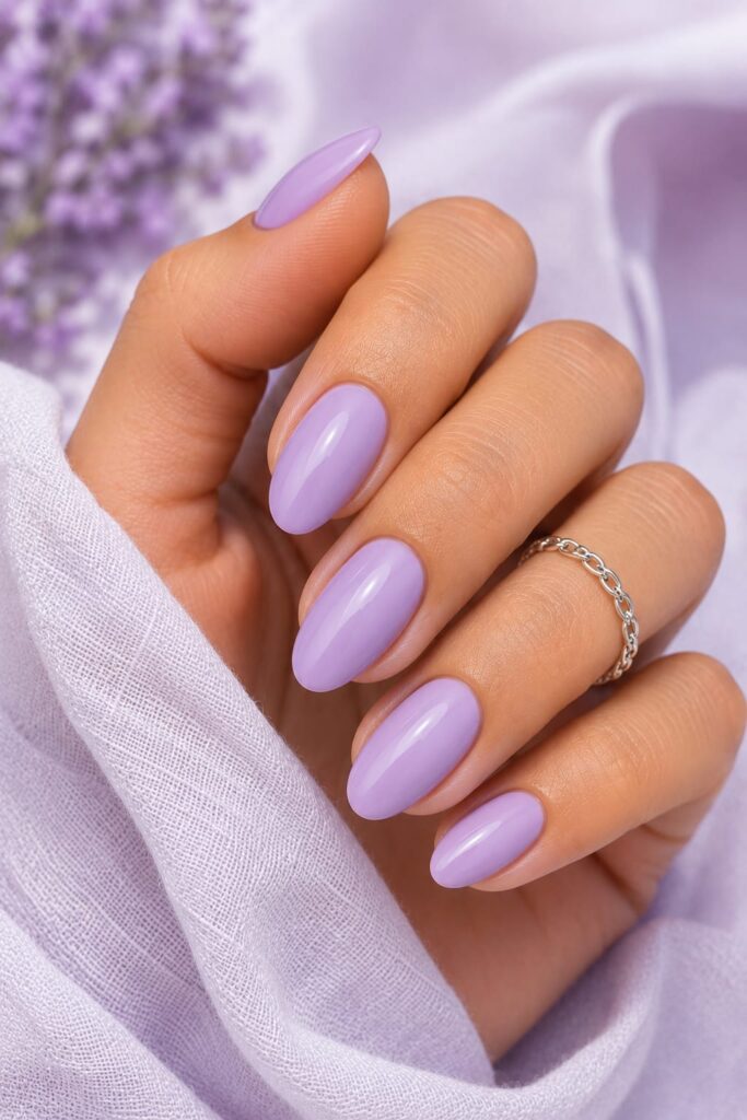 Uñas lavanda suave verano 2026 elegantes