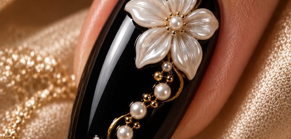 Uñas para novias: 14 diseños elegantes con flores 3D, perlas y acabados de lujo