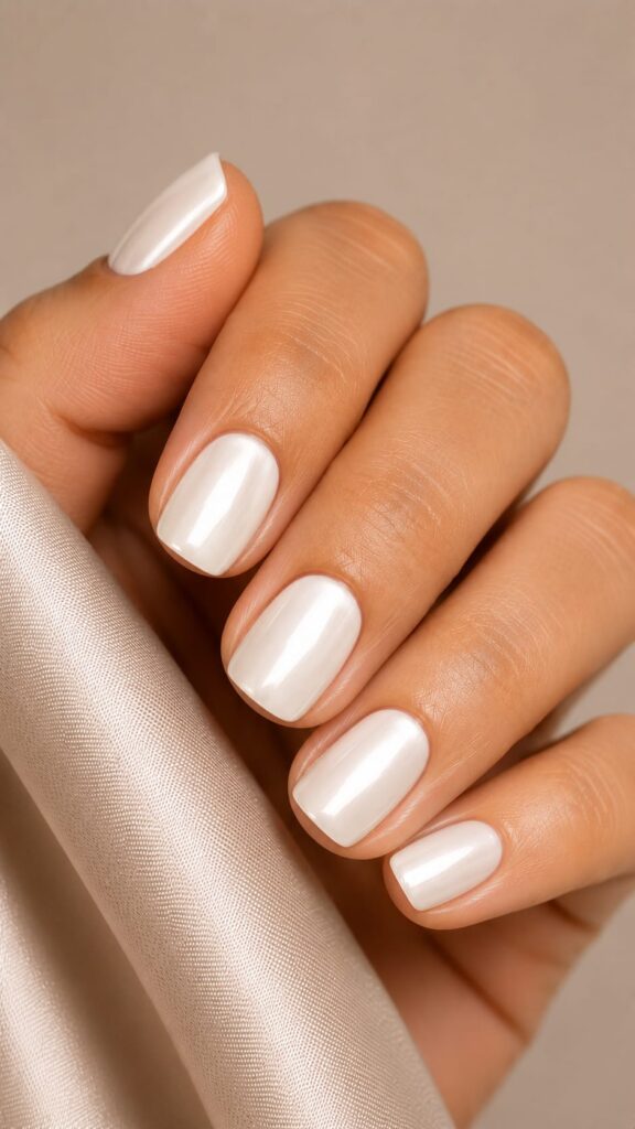 Uñas Cortas Squoval rosa nude tendencias uñas verano 2026
