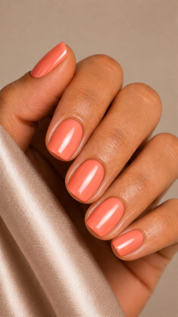 Micro-French coral melocotón tendencias uñas verano 2026