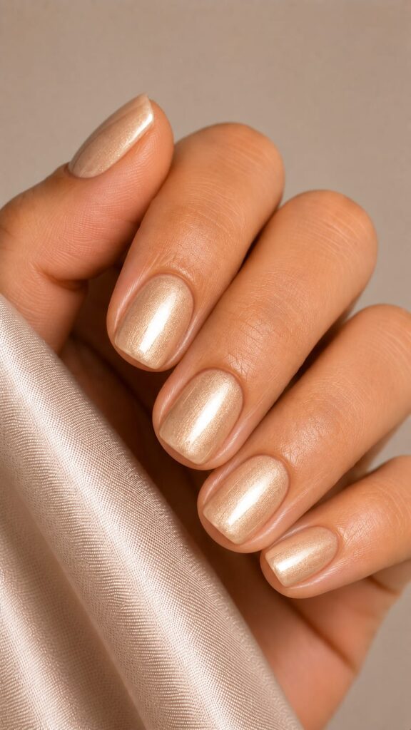Micro-French dorado champán tendencias uñas verano 2026